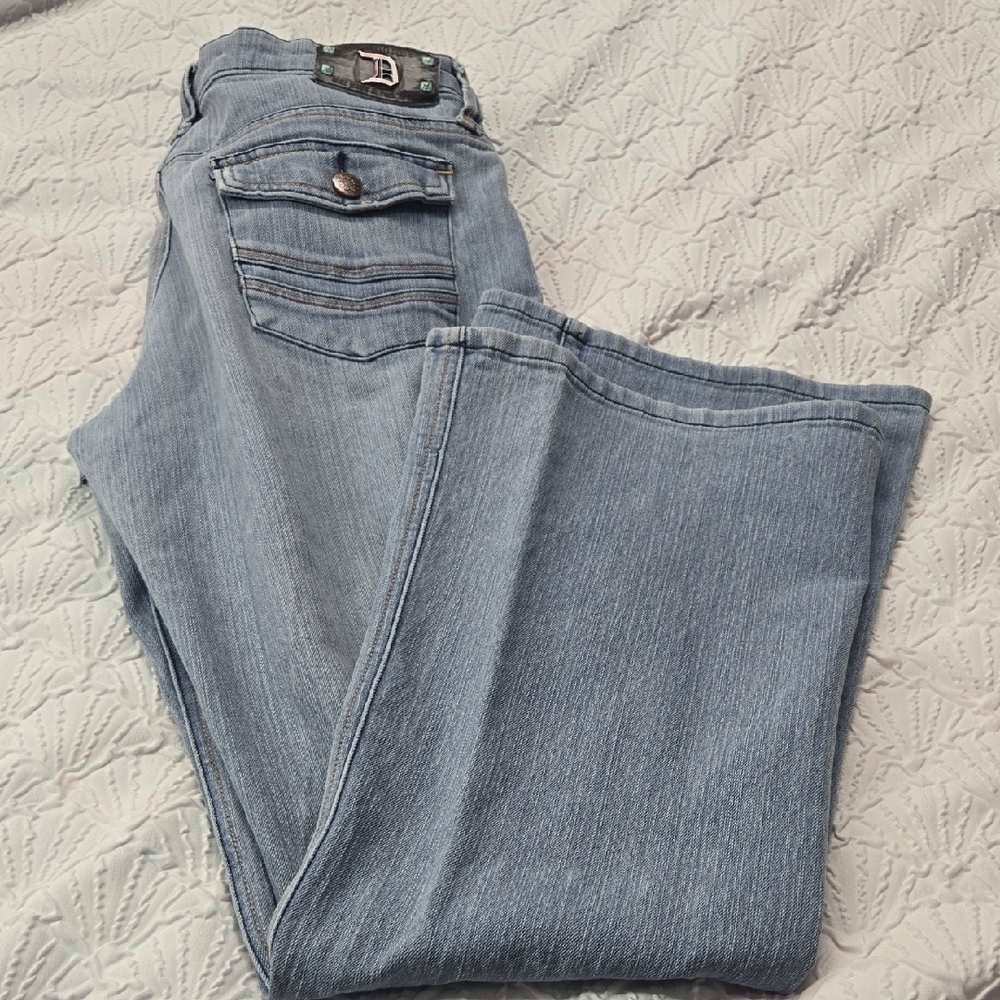 Dollhouse Light Blue Boot Cut Jeans - Picture 11 of 11